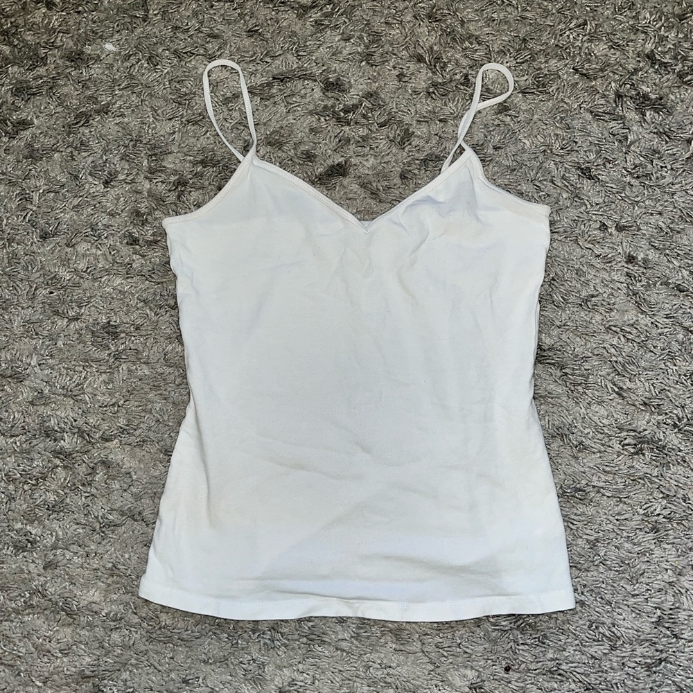 white tank top